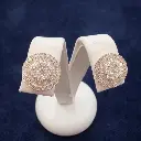 Pendientes Redondos de BRILLANTES montados en Oro Amarillo de 18 Kilates