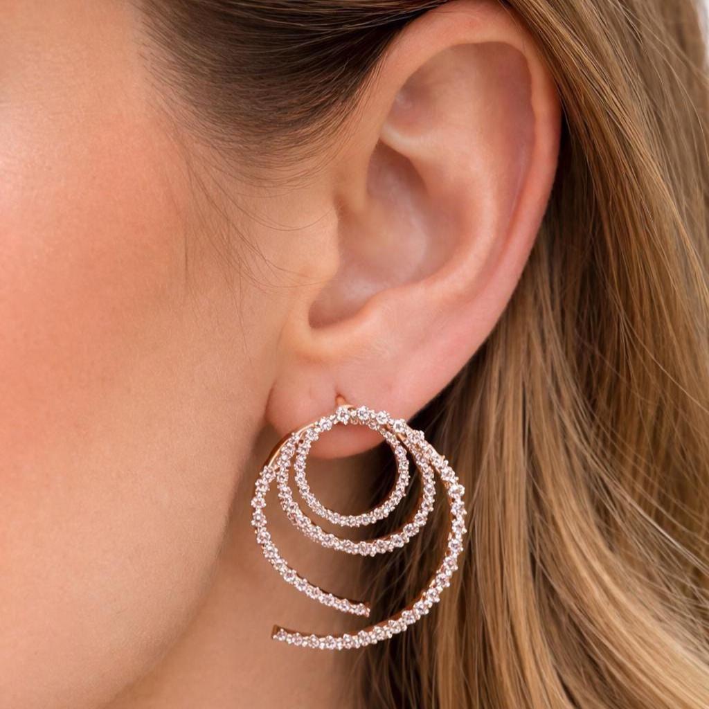 Pendientes de ORO Amarillo 18k Diamantes