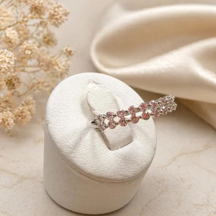 ANILLO 22 de Brillantes en Oro Blanco de 18 k