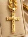 COLGANTE CRUZ Oro Amarillo 18 kilates, Cruz latina Oro Amarillo, Crucifijo Oro Amarillo 18 k