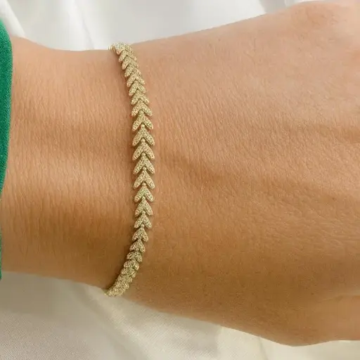 [Pu 103] PULSERA Oro Amarillo 18 kilates, DIAMANTES